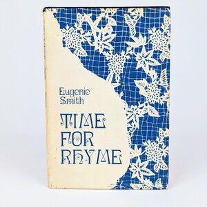 Time for Rhyme First Edition Signed Poetry Book - vintage blue book of poems